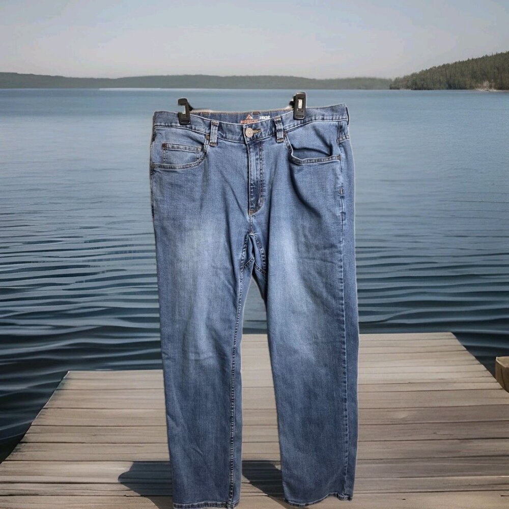Ridgecut Men's Relaxed Fit Mid-Rise Tough Utility Jeans 36 x 32 Tagged See Measu